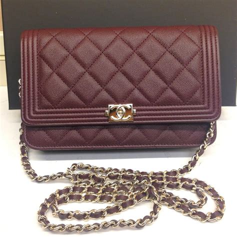 chanel burgundy woc 2016|Chanel caviar woc crossbody bag.